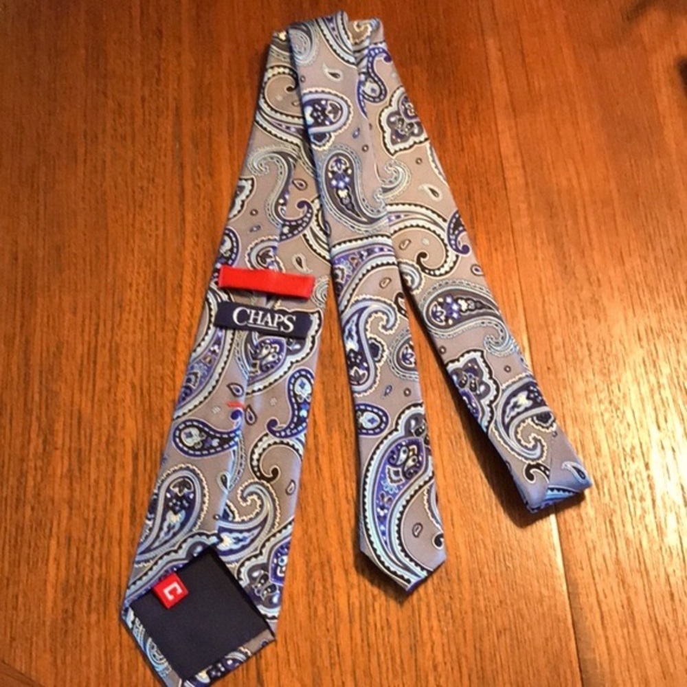 Vintage Chaps Silk Paisley Tie - Picture 7 of 11